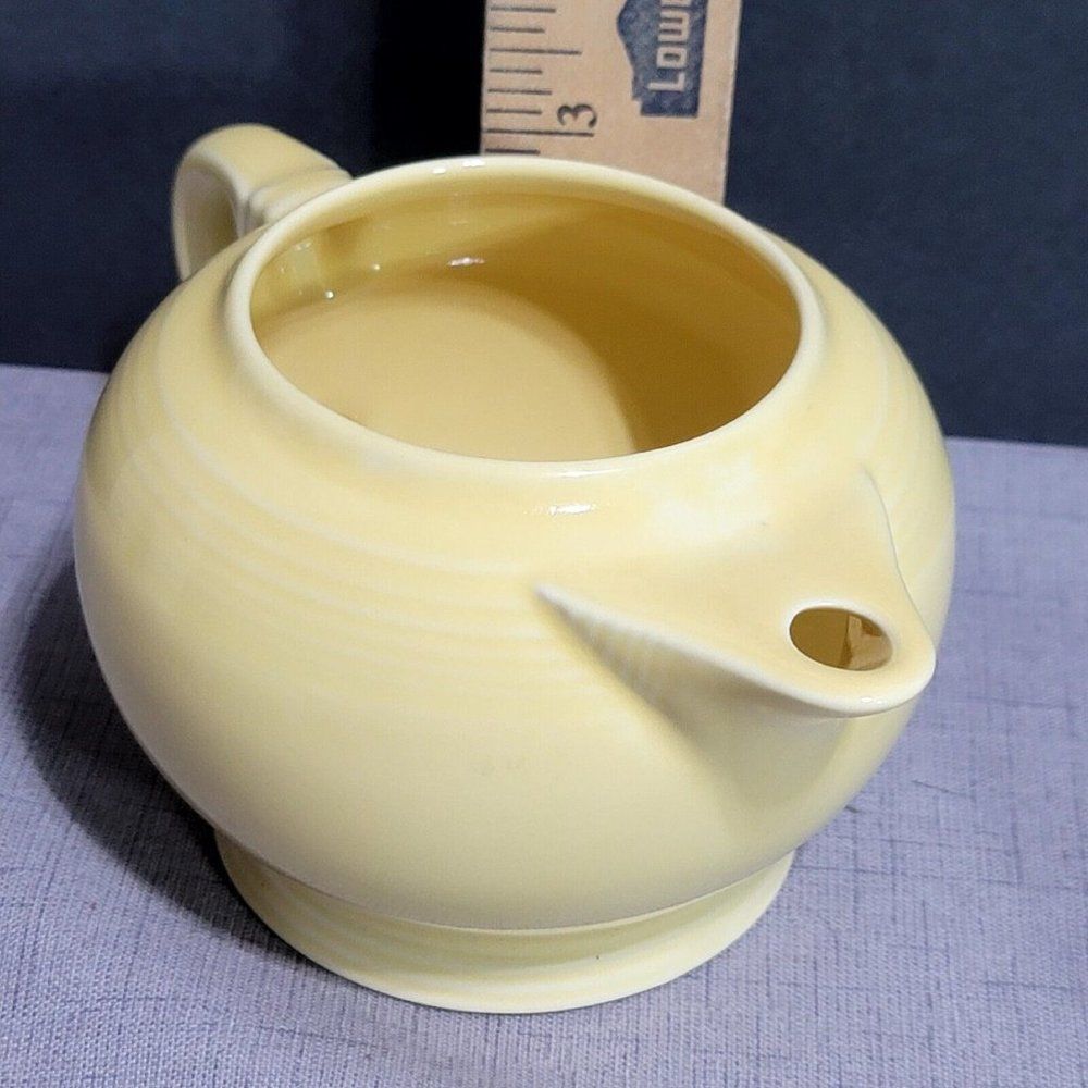 Fiestaware My First Fiesta HLC Yellow Child's Teapot & Lid 2 Cup Retired - Picture 8 of 13